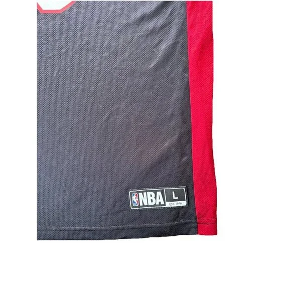 Miami Heat #3 Dwayne Wade NBA Basketball Black Away Jersey Men’s Size Large - Picture 3 of 8